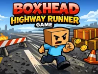 Boxhead Highway Runner Game image