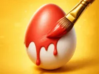 Easy Easter Coloring Eggs image